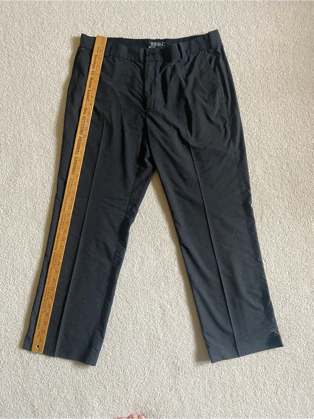 GOLF Mens Nike Black and Gray Golf Dri-FIT Tour Performance Pants Size 36x30 - Picture 12 of 14